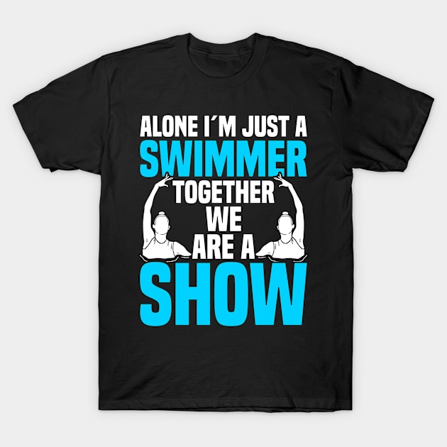 Synchronized Swimming Swimmer T-Shirt by medd.art